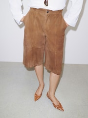 Tan Brown N.Premium Leather Slingback Heels - Image 5 of 9