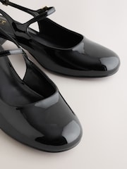 Black Forever Comfort® Round Toe Slingback Mary Jane Heels - Image 8 of 9