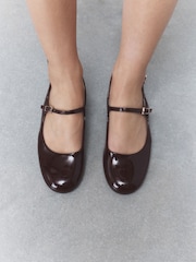 Berry Red Forever Comfort® Round Toe Slingback Mary Jane Heels - Image 5 of 9