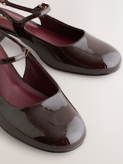 Berry Red Forever Comfort® Round Toe Slingback Mary Jane Heels - Image 8 of 9