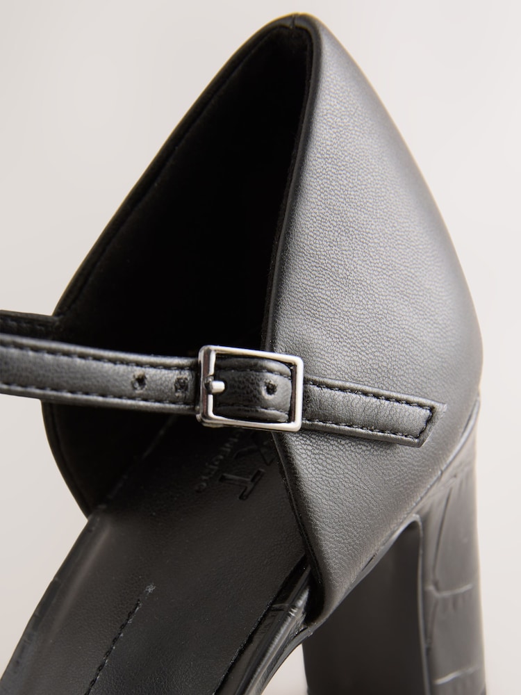 Black Forever Comfort® Two Part T Bar Heels - Image 10 of 10 Black Forever Comfort® Two Part T Bar Heels - Image 10 of 10
