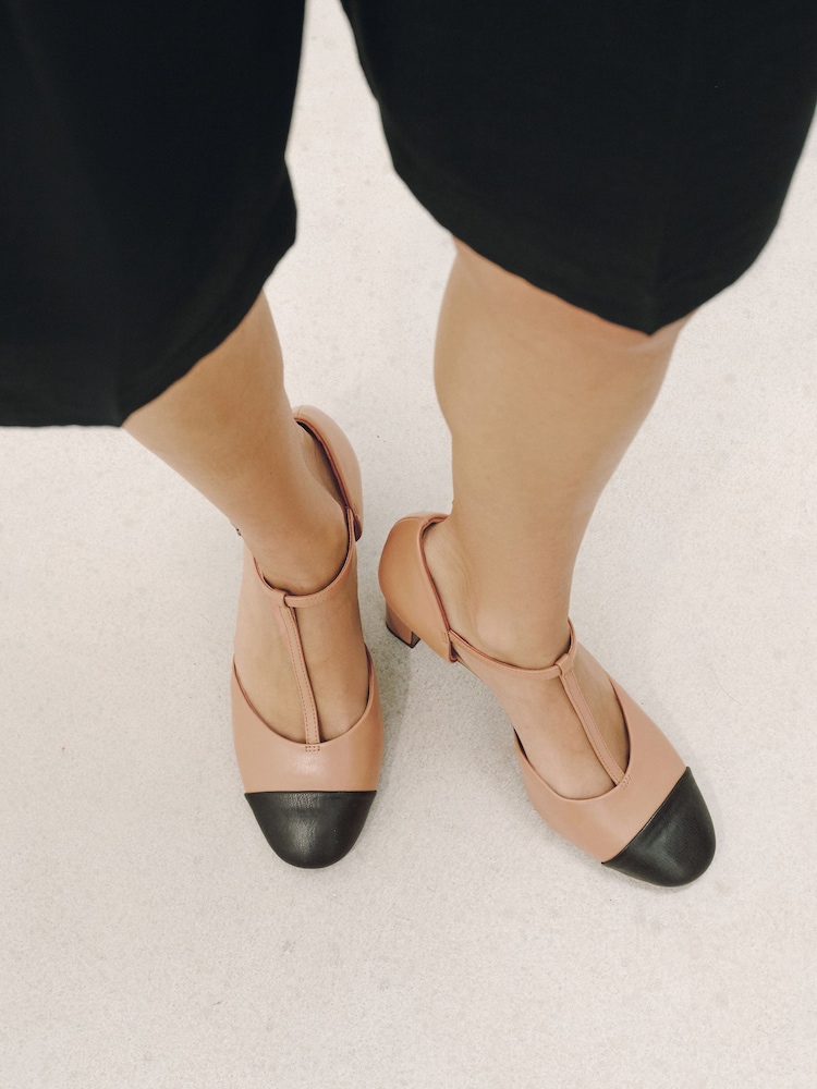 Bone Forever Comfort® Two Part T Bar Heels - Image 2 of 9 Bone Forever Comfort® Two Part T Bar Heels - Image 2 of 9