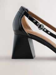 Noir - Forever Comfort® Buckle Two Part Block Heels - Image 3 de 5
