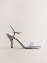 Grey Forever Comfort® Simple Heeled Sandals - Image 1 of 5