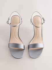 Grey Forever Comfort® Simple Heeled Sandals - Image 2 of 5