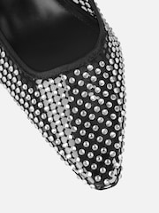 Simmi London Black Starlight Diamante Heeled Sandals - Image 3 of 4