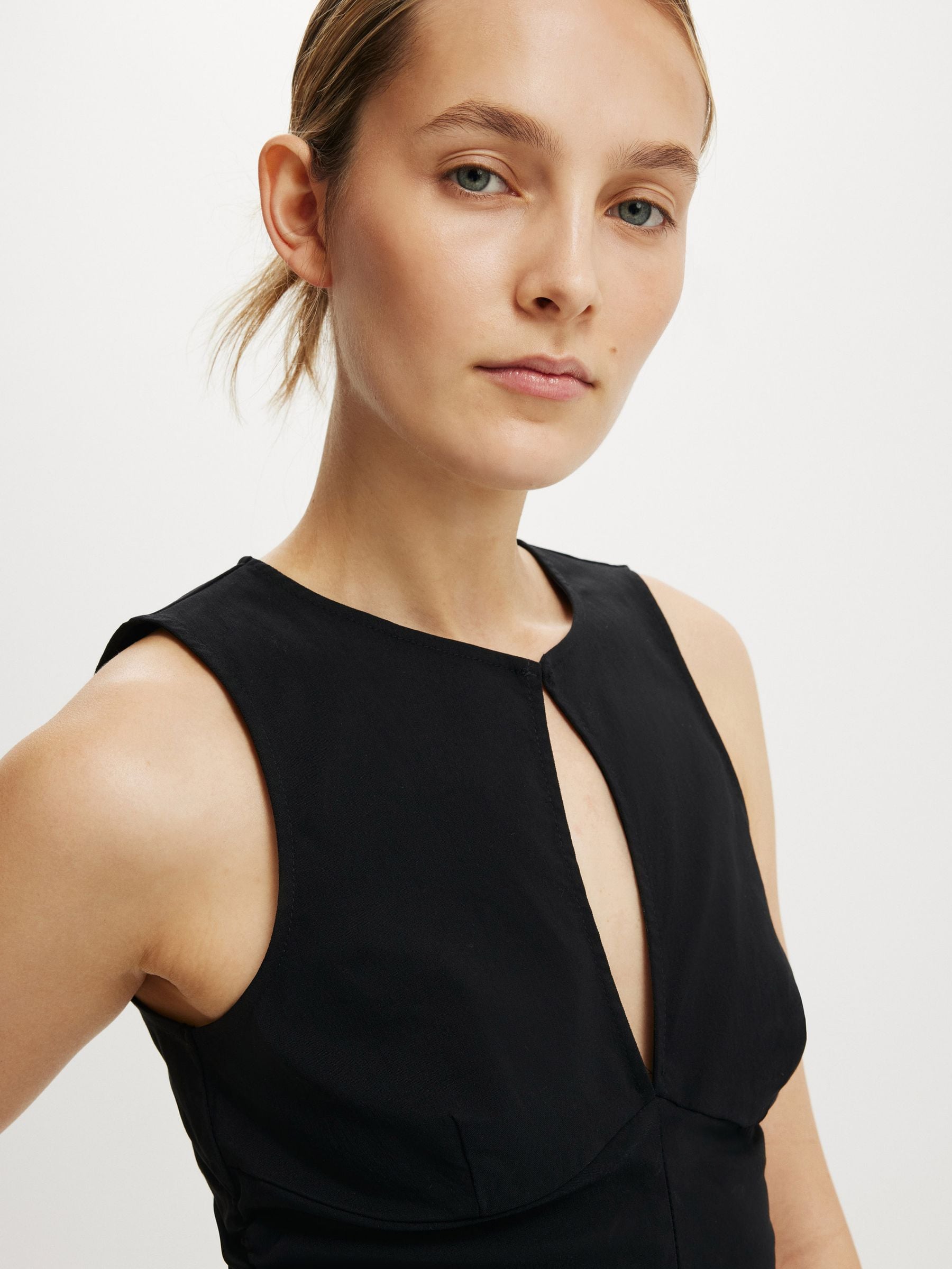 Buy Cotton On Black Nico Keyhole Cut Out Crop Stretch Top from