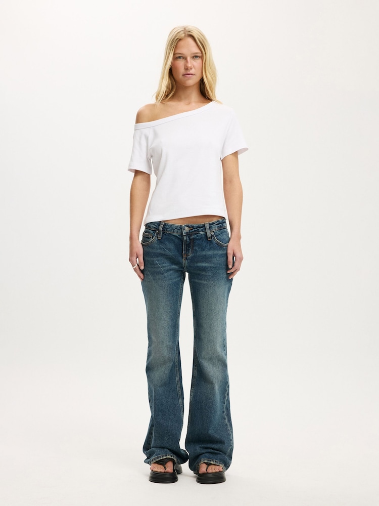 Cotton On White Arlie Asymmetric Short Sleeve Top - Image 5 of 5 Cotton On White Arlie Asymmetric Short Sleeve Top - Image 5 of 5