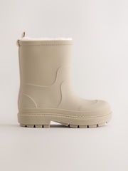 Neutral Warm Lined Wellies - Image 2 of 5