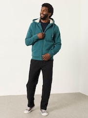Turcoaz închis - FatFace Borg Lined Hoodie - Imaginea 4 din 6