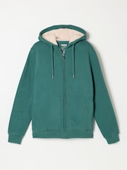 Turcoaz închis - FatFace Borg Lined Hoodie - Imaginea 6 din 6