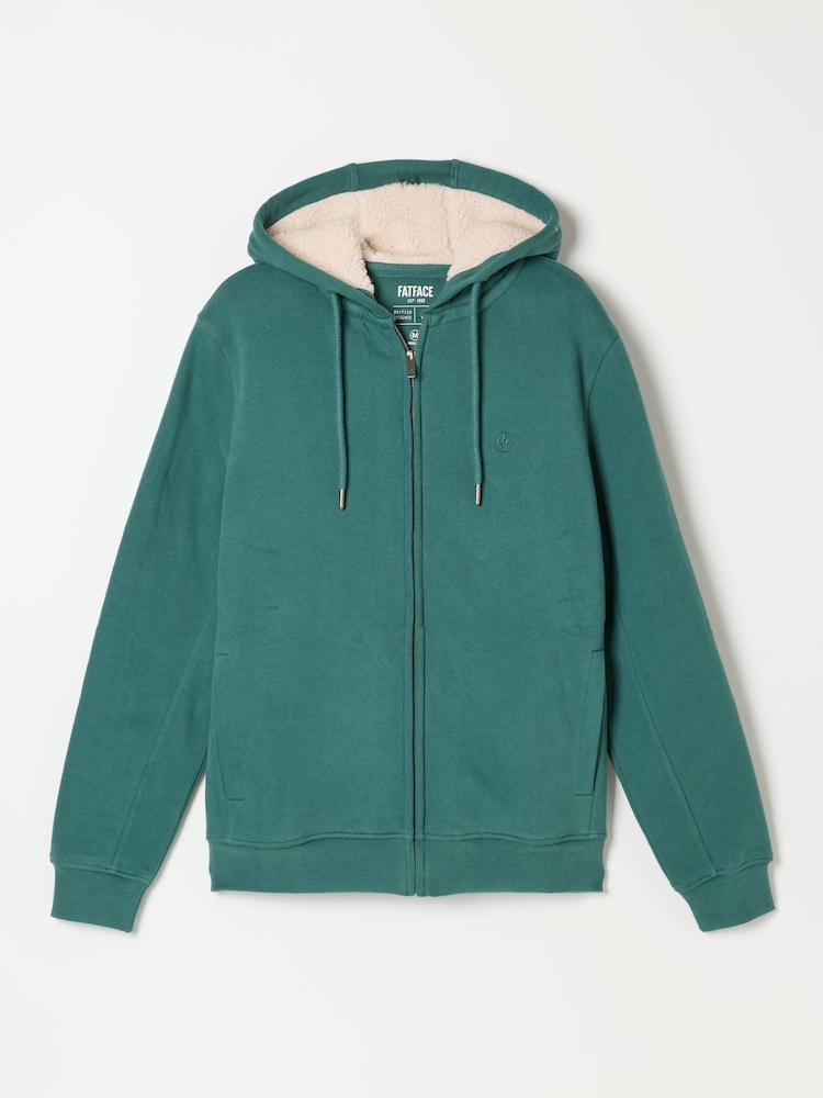 Turcoaz închis - FatFace Borg Lined Hoodie - Imaginea 6 din 6 Turcoaz închis - FatFace Borg Lined Hoodie - Imaginea 6 din 6