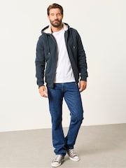 Bleumarin - FatFace Borg Lined Hoodie - Imaginea 4 din 6