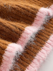 Rust Brown Crew Knit Snoopy Jumper - Image 7 of 8