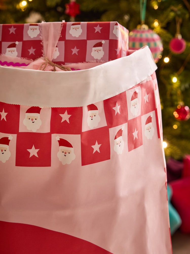Pink Santa Icon Christmas Large Santa Sack - Image 3 of 3 Pink Santa Icon Christmas Large Santa Sack - Image 3 of 3