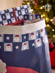 Navy Santa Icon Christmas Large Santa Sack - Image 3 of 3