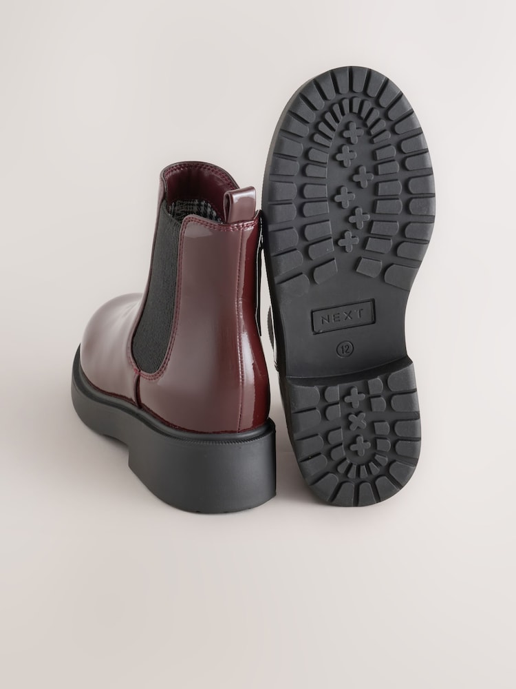 Burgundy Red Wide Fit (G) Chelsea Ankle Boots - Image 5 of 5 Burgundy Red Wide Fit (G) Chelsea Ankle Boots - Image 5 of 5