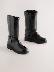 Negro - Botas altas de montar hasta la rodilla - Imagen 1 de 5