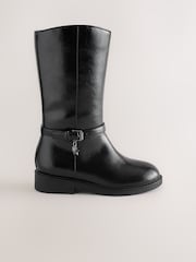 Negro - Botas altas de montar hasta la rodilla - Imagen 2 de 5