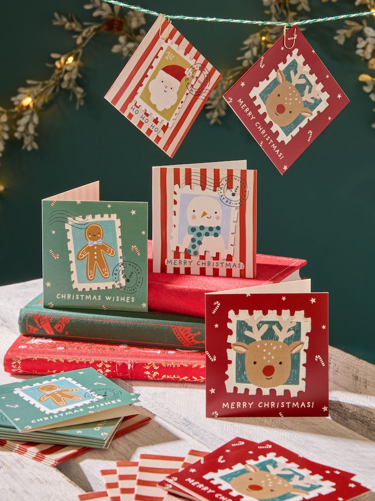 Christmas Character 32 Pack Christmas Cards - Image 1 of 3