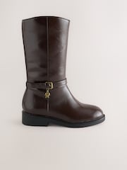 Marrón chocolate - Botas altas de montar hasta la rodilla - Imagen 2 de 5