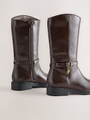 Marrón chocolate - Botas altas de montar hasta la rodilla - Imagen 3 de 5