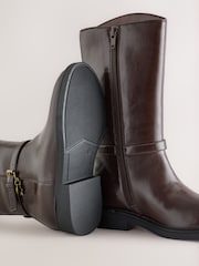 Marrón chocolate - Botas altas de montar hasta la rodilla - Imagen 5 de 5
