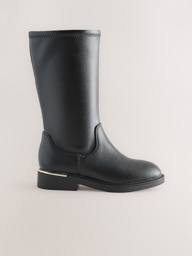 Black Tall Boots - Image 2 of 5 Black Tall Boots - Image 2 of 5