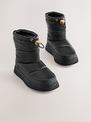 Black Standard Fit (F) Waterproof Quilted Boots - Image 1 of 5