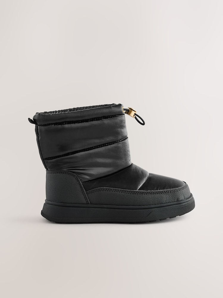 Black Standard Fit (F) Waterproof Quilted Boots - Image 2 of 5 Black Standard Fit (F) Waterproof Quilted Boots - Image 2 of 5