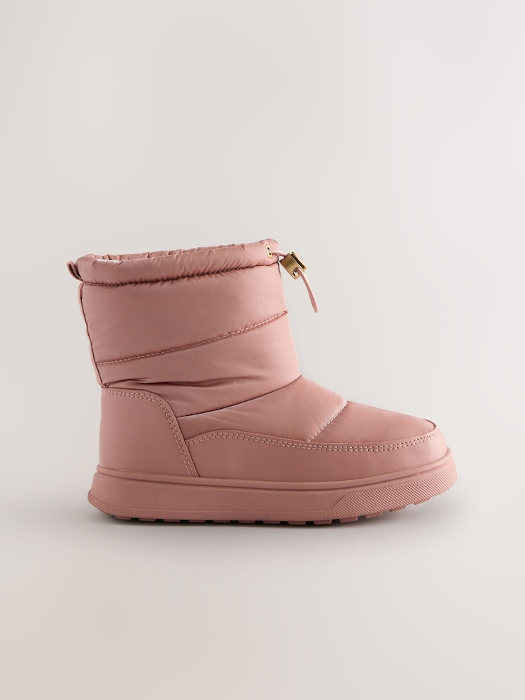 Pink Standard Fit (F) Waterproof Quilted Boots - Image 2 of 5 Pink Standard Fit (F) Waterproof Quilted Boots - Image 2 of 5