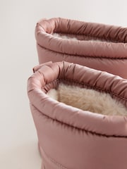 Pink Standard Fit (F) Waterproof Quilted Boots - Image 4 of 5