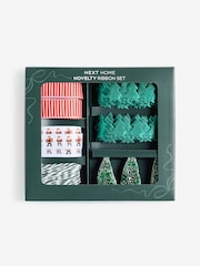 Red and Green Novelty Christmas Wrap Gift Ribbon Accessory Pack - Image 3 of 3