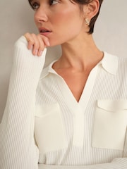 Hobbs White Meredith Jumper - Image 3 of 4