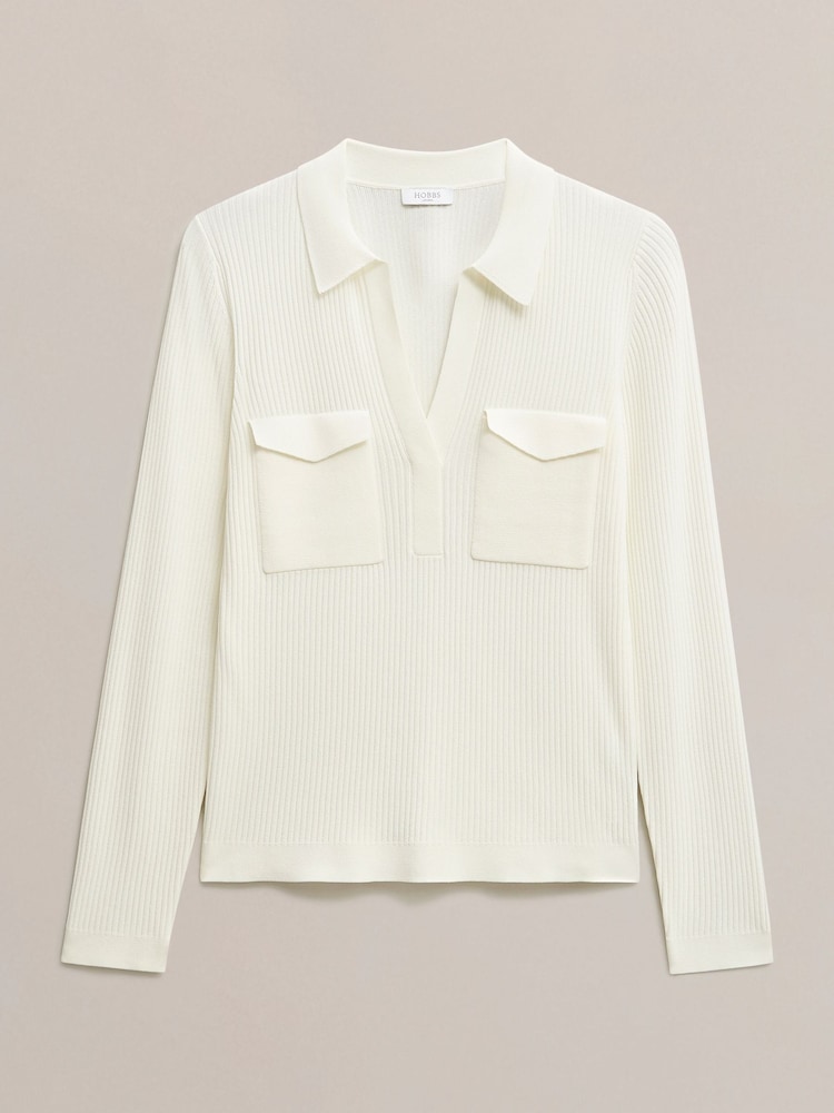 Hobbs White Meredith Jumper - Image 4 of 4