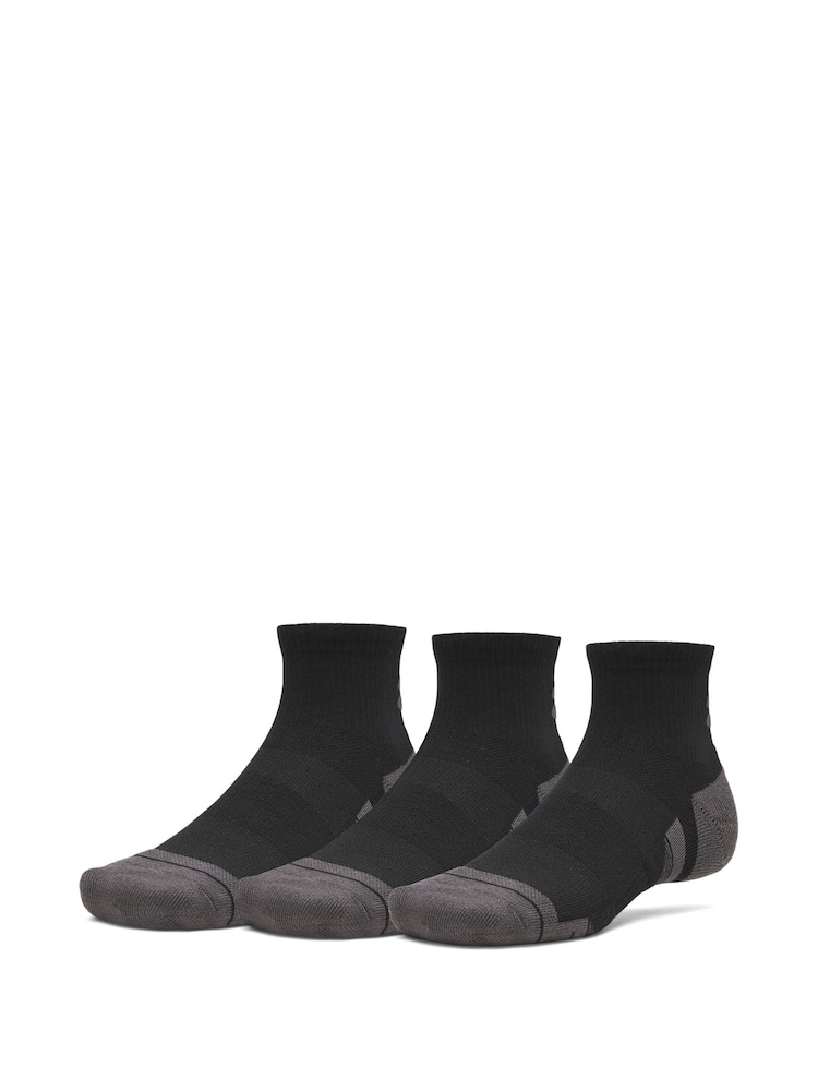 Under Armour Black Performance Tech Socks 3 Pack - Image 1 of 3 Under Armour Black Performance Tech Socks 3 Pack - Image 1 of 3