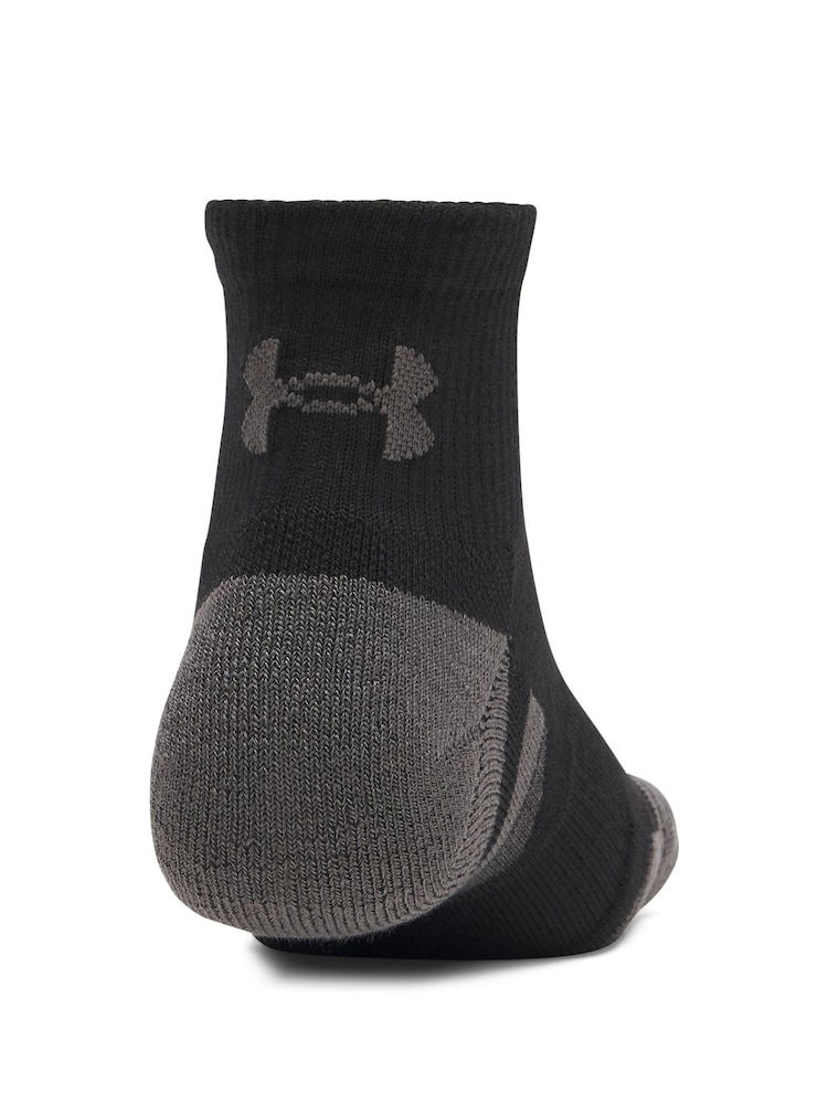 Under Armour Black Performance Tech Socks 3 Pack - Image 2 of 3 Under Armour Black Performance Tech Socks 3 Pack - Image 2 of 3