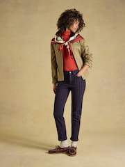 Brown/Navy Striped - Joules Slim Straight Mid Rise Jeans - Larawan 4 ng 6