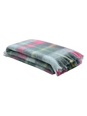 Bluebellgray Teal Pink Highland Check Throw - Image 4 of 5