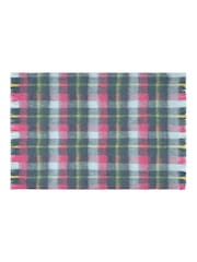 Bluebellgray Teal Pink Highland Check Throw - Image 5 of 5