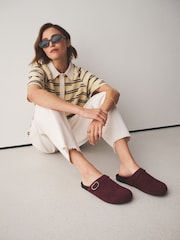 Berry Red Forever Comfort® Round Toe Slim Footbed Shoes - Image 4 of 9