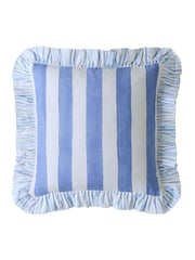 Bluebellgray Blue Sunday Stripe Cushion - Image 3 of 5