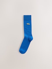 Blue/Green/Red Car Fun Embroidered Socks 5 Pack - Image 6 of 9
