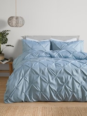 Serene Blue Lara Duvet Cover And Pillowcase Set - Image 1 of 3