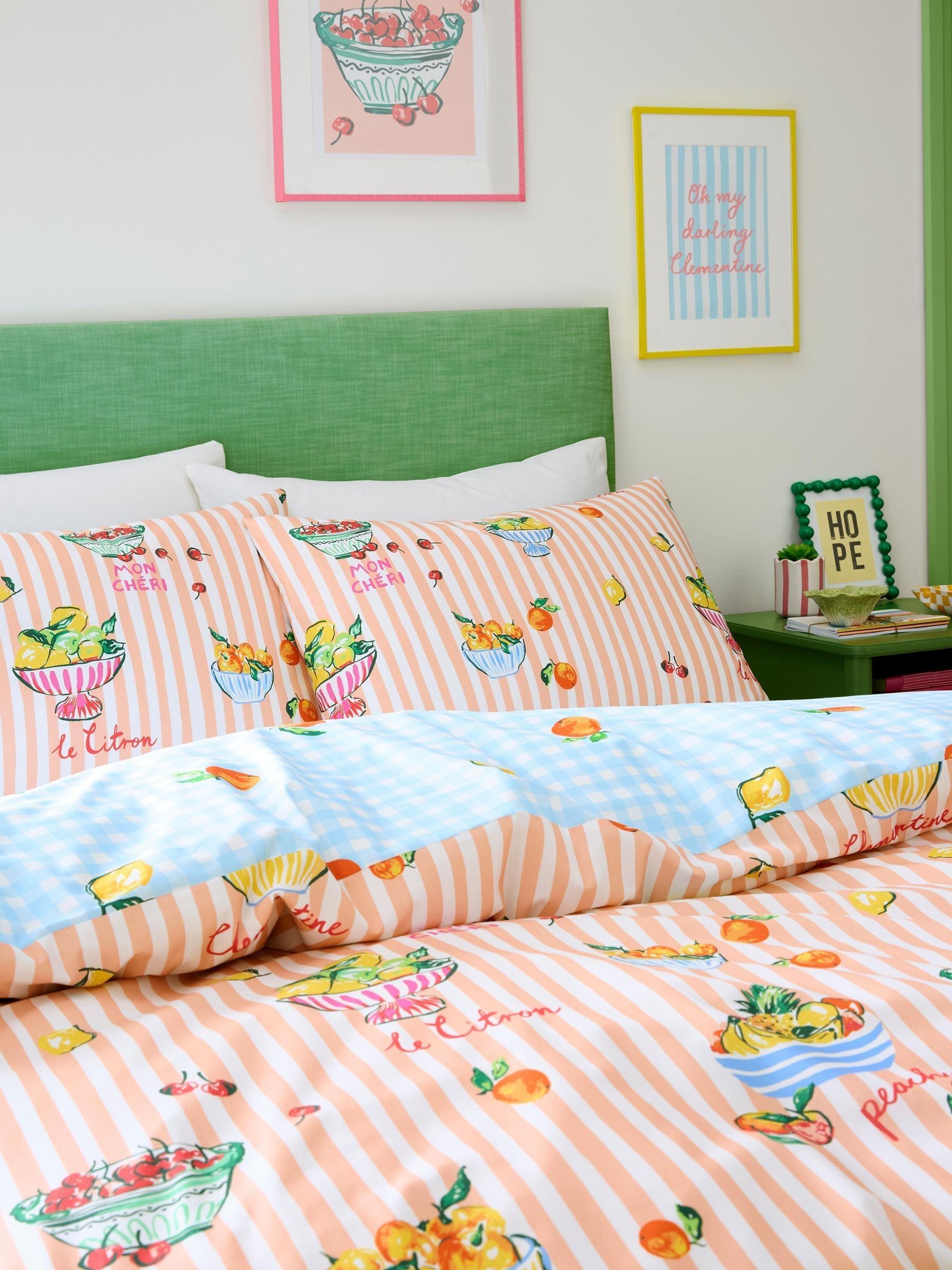 Fusion Unisex Multi Summer Fruits Easy Care Reversible Duvet Cover Set - Image 4