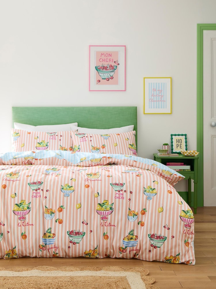 Fusion Multi Summer Fruits Easy Care Duvet Cover Set - Image 1 of 5