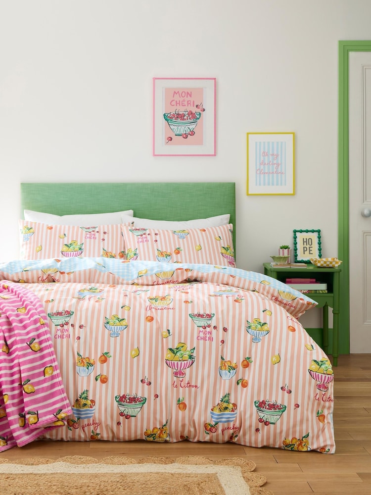 Fusion Multi Summer Fruits Easy Care Duvet Cover Set - Image 5 of 5
