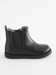 Black Wide Fit (G) Chelsea Ankle Boots - Image 2 of 6