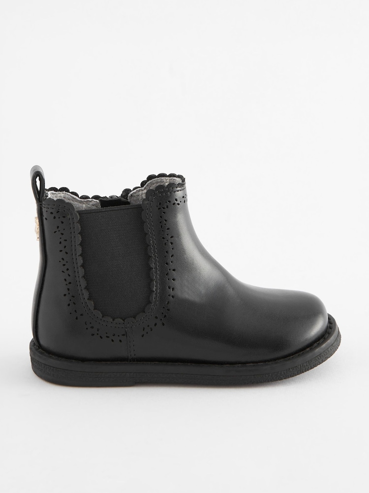 Black Wide Fit (G) Chelsea Ankle Boots - Image 2 of 6 Black Wide Fit (G) Chelsea Ankle Boots - Image 2 of 6
