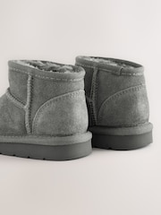 رمادي - حذاء من جلد الغزال المقاوم للماء سهل الارتداء boots - صورة 4 من 5